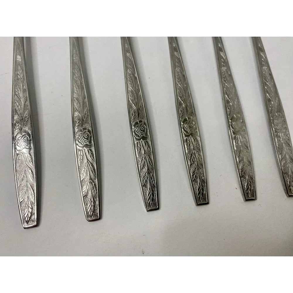 Stanley Roberts Granata Rose Salad Forks Glossy 6 3/4